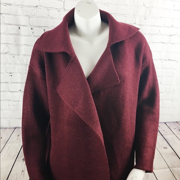 Crimson Knit Coat - Picture 1 of 1